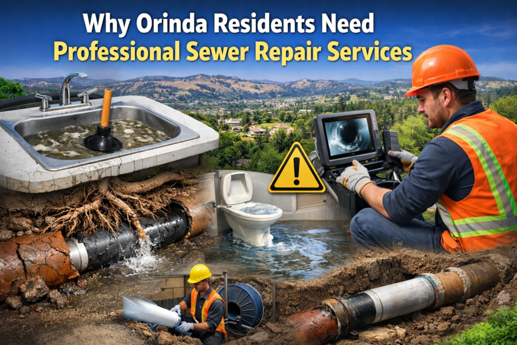 Why Orinda Residents Need Professional Sewer Repair Services