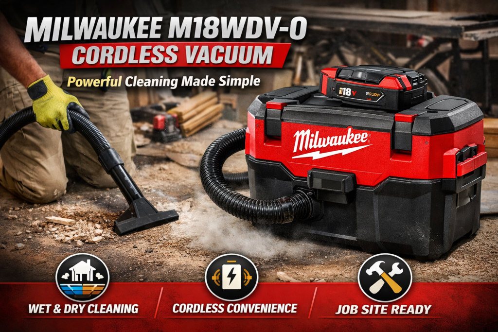 Milwaukee M18WDV-0 Cordless Vacuum: Powerful Cleaning Made Simple