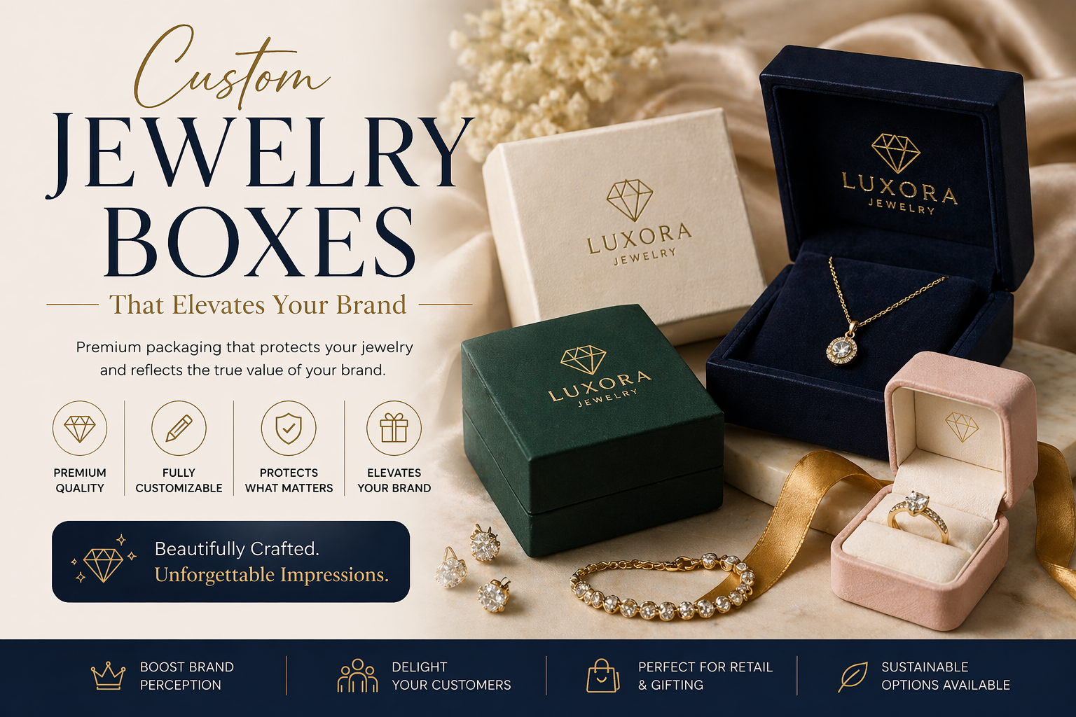 Custom Jewelry Boxes: That Elevates Your Brand