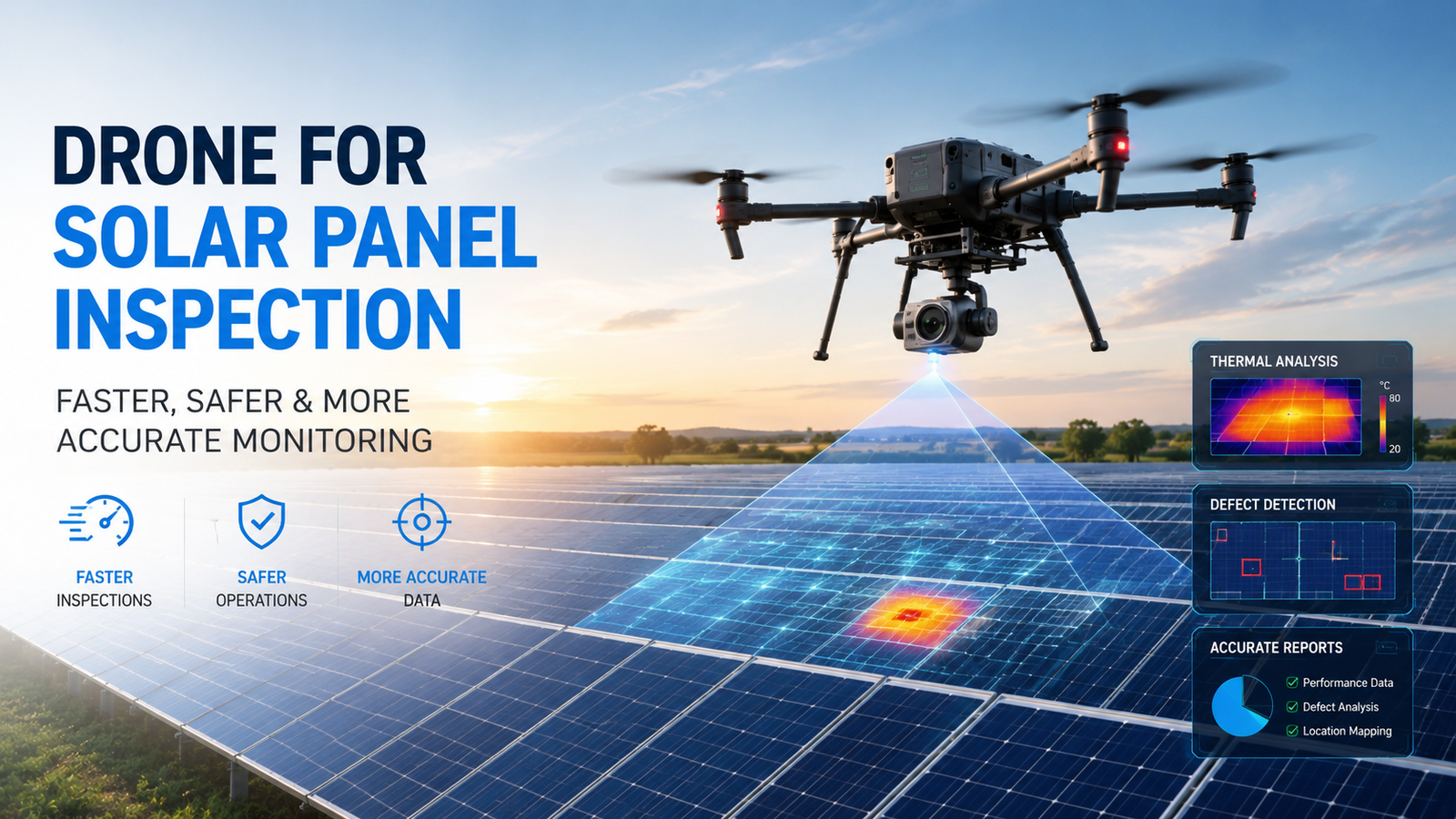 Drone for Solar Panel Inspection: Faster, Safer & More Accurate Monitoring
