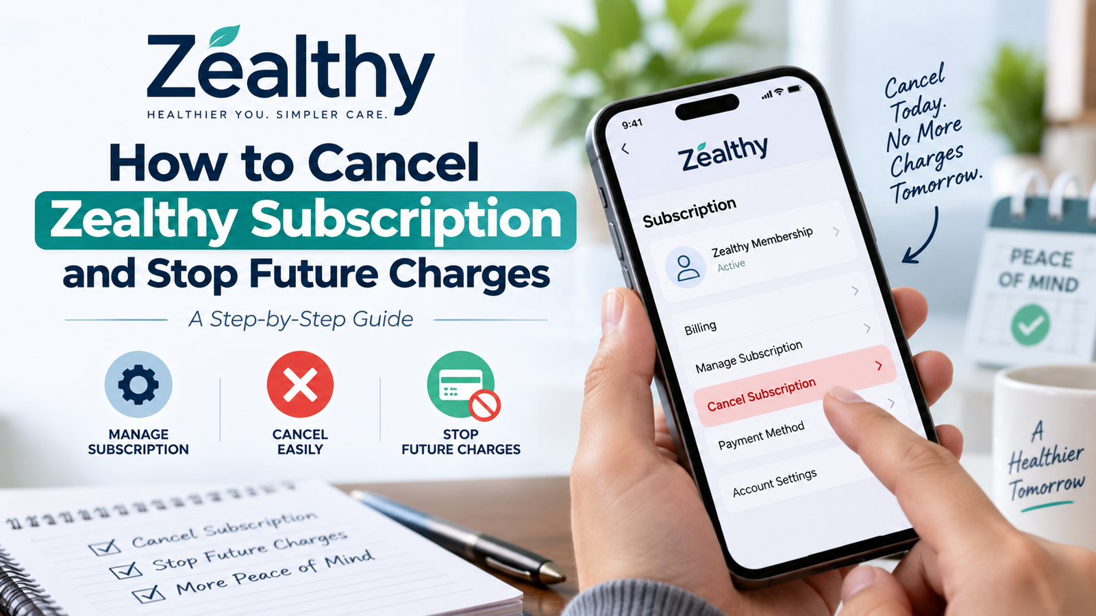 How to Cancel Zealthy Subscription and Stop Future Charges